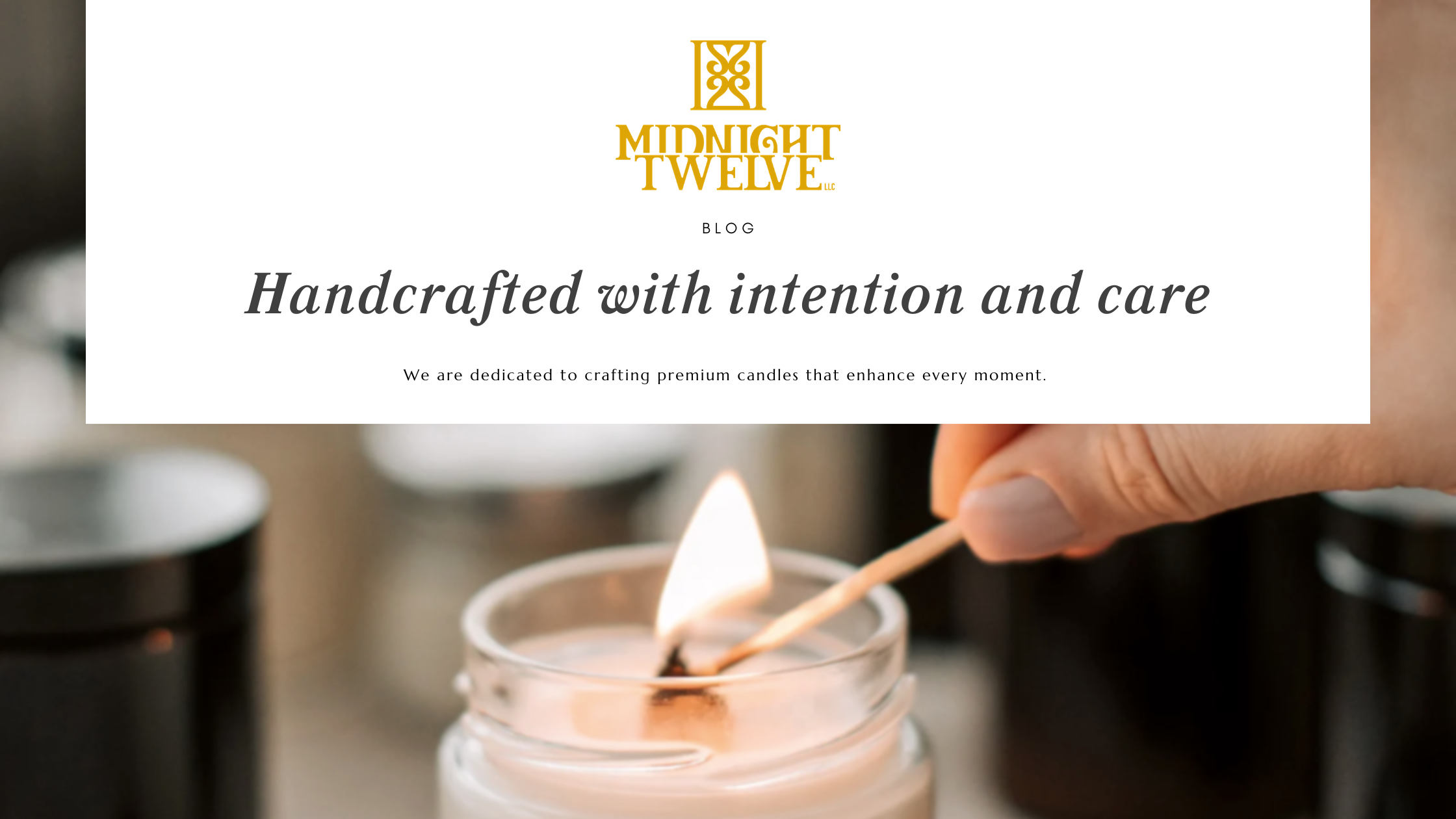 Handcrafted with intention and care