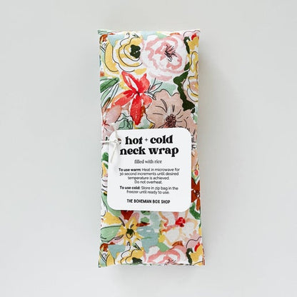 Hot & Cold Therapy Neck Wrap - Packed Watercolor Floral